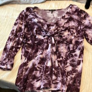 Daisy Fuentes purple drap top